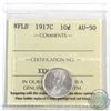 Image 1 : Newfoundland 10-cent 1917c ICCS Certified AU-50