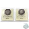 Image 2 : Newfoundland 50-cent 1874 & 1882-H ICCS Certified F-12 . 2pcs
