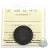Image 1 : 1-cent 1858 ICCS Certified VF-30