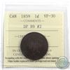 Image 1 : 1-cent 1859 DP N9#2 ICCS Certified VF-30