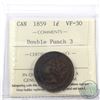 Image 1 : 1-cent 1859 DP N9#3 ICCS Certified VF-30