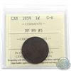 Image 1 : 1-cent 1859 DP N9#5 ICCS Certified G-6