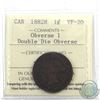 Image 1 : 1-cent 1882H Double Die Obverse, Obverse 1 ICCS Certified VF-20
