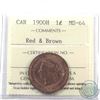 Image 1 : 1-cent 1900H ICCS Certified MS-64 Red & Brown