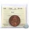 Image 1 : 1-cent 1904 ICCS Certified MS-64 Red