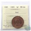 Image 1 : 1-cent 1905 ICCS Certified MS-64 Red