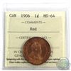Image 1 : 1-cent 1906 ICCS Certified MS-64 Red. Amazing full even lustre!