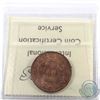 Image 2 : 1-cent 1907 ICCS Certified MS-64 Red. A near full red coin with lustrous fields.
