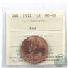 Image 1 : 1-cent 1914 ICCS Certified MS-65 Red.
