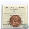 Image 1 : 1-cent 1918 ICCS Certified MS-64 Red. Bright flashy coin with exceptional eye appeal.