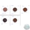 Image 1 : 1-cent 1923: VG, 2x VG-F, Fine & F-VF. 5pcs