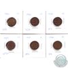 Image 1 : 1-cent 1925: 2x VG, 2x Fine & 2x VF. 6pcs