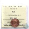 Image 1 : 1-cent 1934 ICCS Certified MS-64 Red.