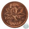 Image 3 : 1-cent 1955 Small Denticles ICCS Certified MS-66 Red.
