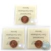 Image 2 : 1-cent 1970, 1971 & 1972 ICCS Certified MS-66 Red. 3pcs