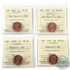 Image 1 : 1-cent 2006P Magnetic, 2006 Non-Magnetic, 2006 Logo Non-Magnetic & 2007 Magnetic ICCS Certified MS-6
