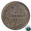 Image 3 : 5-cent 1874H Crosslet 4 ICCS Certified MS-63! Medium to light toning throughout with hints of mint l