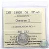 Image 1 : 5-cent 1880H Obverse 2  ICCS Certified EF-40