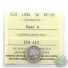 Image 1 : 5-cent 1884 Near 4 ICCS Certified VF-20