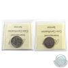 Image 2 : 5-cent 1924 ICCS Certified MS-60 & 1925 ICCS F-12. 2pcs