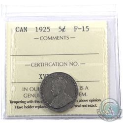 5-cent 1925 ICCS Certified F-15