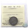 Image 1 : 5-cent 1925 ICCS Certified F-15