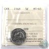 Image 1 : 5-cent 1948 ICCS Certified MS-65
