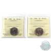Image 1 : 5-cent 1988 & 1989 ICCS MS-66. 2pcs