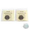 Image 2 : 5-cent 1988 & 1989 ICCS MS-66. 2pcs