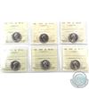 Image 1 : 5-cent 1993, 1994, 1995, 1997, 1998 & 1999 ICCS Certified MS-65. 6pcs