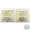 Image 1 : 10-cent 1874H & 1880H Obverse 1 ICCS Certified VF-30. 2pcs