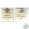Image 2 : 10-cent 1881H Obverse 2 & 1882H ICCS Certified VF-20. 2pcs