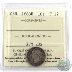 10-cent 1883H ICCS Certified F-12