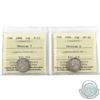 Image 1 : 10-cent 1896 Obverse 5 ICCS F-15 & 1896 Obverse 6 ICCS VF-20. 2pcs