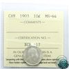 Image 1 : 10-cent 1903 ICCS Certified MS-64. An attractive coin with great eye appeal.