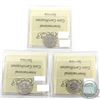 Image 2 : 10-cent 1913 Broad Leaves ICCS VG-8, 1914 ICCS EF-45 & 1915 ICCS VF-30. 3pcs