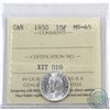 Image 1 : 10-cent 1950 ICCS Certified MS-65.