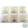 Image 1 : 10-cent 1954 MS-64, 1955 MS-65, 1956 Dot MS-64, 1956 MS-64, 1957 Norweb Collection MS-64 & 1959 MS-6
