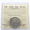 Image 1 : 20-cent 1858 ICCS Certified VF-30