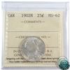 Image 1 : 25-cent 1902H ICCS Certified MS-62!