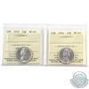 Image 1 : 25-cent 1955 & 1956 ICCS Certified MS-65. 2pcs