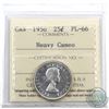 Image 1 : 25-cent 1956 ICCS Certified PL-66 Heavy Cameo