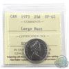 Image 1 : 25-cent 1973 Large Bust ICCS Certified SP-65