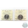 Image 1 : 25-cent 2008 Freestyle Skiing & 2011 ICCS Certified MS-67. 2pcs