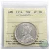 Image 1 : 50-cent 1914 ICCS Certified VF-30