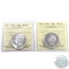 Image 1 : 50-cent 1940 & 1946 ICCS Certified MS-63. 2pcs