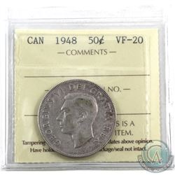 50-cent 1948 ICCS Certified VF-20