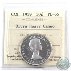 50-cent 1959 ICCS Certified PL-66 Ultra Heavy Cameo!