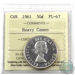 50-cent 1961 ICCS Certified PL-67 Heavy Cameo