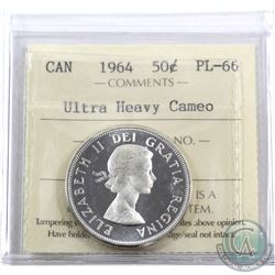 50-cent 1964 ICCS Certified PL-66 Ultra Heavy Cameo.